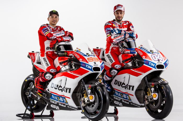 Duet andalan tim pabrikan Ducati 2018, Jorge Lorenzo dan Andrea Dovizioso