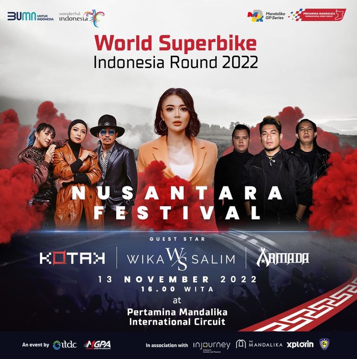 Nusantara Festival menghadirkan artis ibu kota untuk menghibur penonton WorldSBK Indonesia 2022 di Sirkuit Mandalika