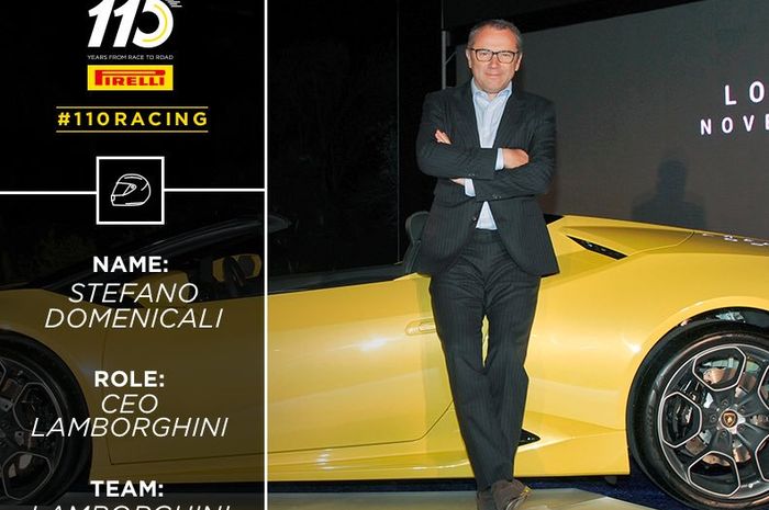 Stefano Domenicali, CEO Lamborghini akan jadi CEO baru F1 tahun depan. 
