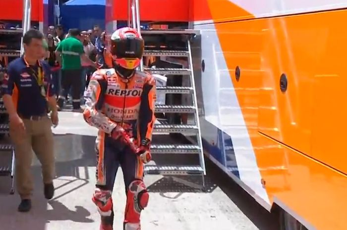 Marc Marquez tidak bisa melanjutkan FP2 MotoGP Spanyol