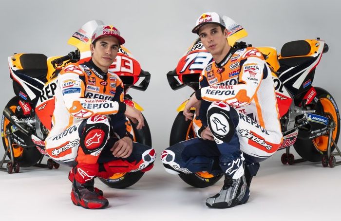 Honda RC213V tim Repsol Honda tunggangan Marc Marquez dan Alex Marquez