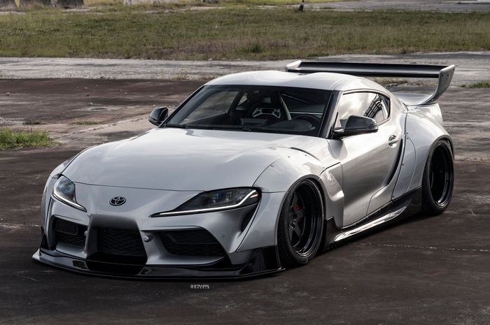 Modifikasi Toyota GR Supra tampil sangar pakai jubah Rocket Bunny, Jepang