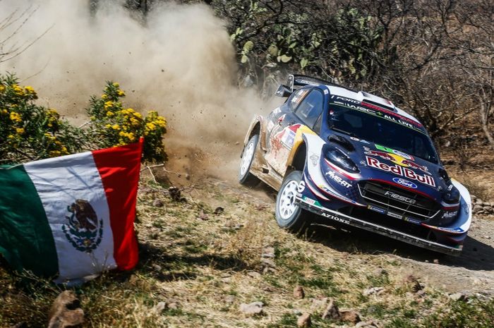 Mengendarai Ford Fiesta WRC, Sebastien Ogier kalahkan juara dunia 9 kali Sebastoen Loeb di reli meksiko 2018