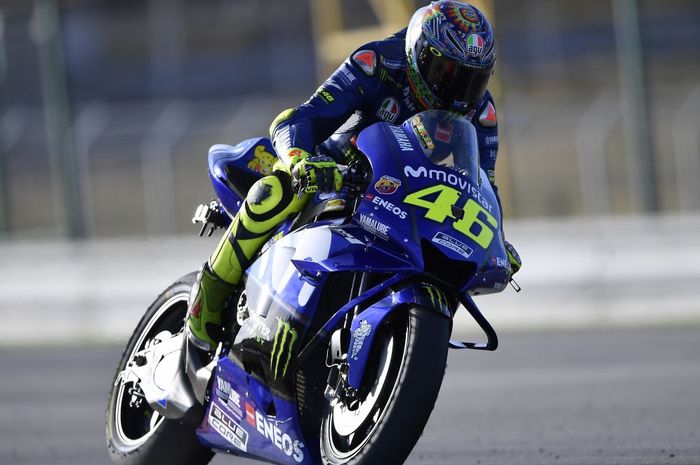 Valentino Rossi pada tes di Brno, Ceko