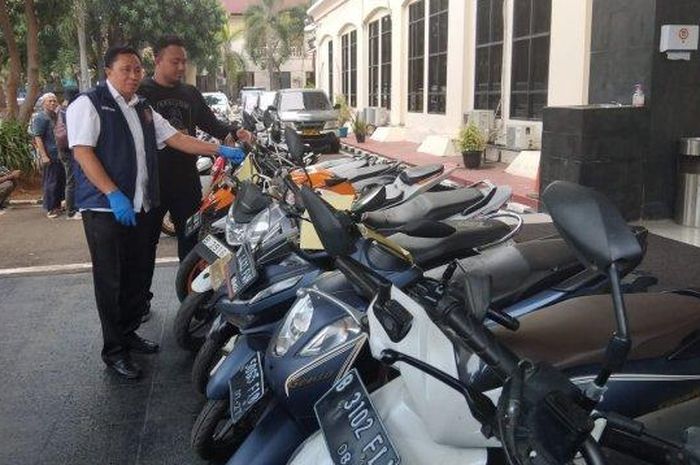 Puluhan motor diamankan polisi terkait dengan penggelapan dan penggadaian unit jaminan fidusia