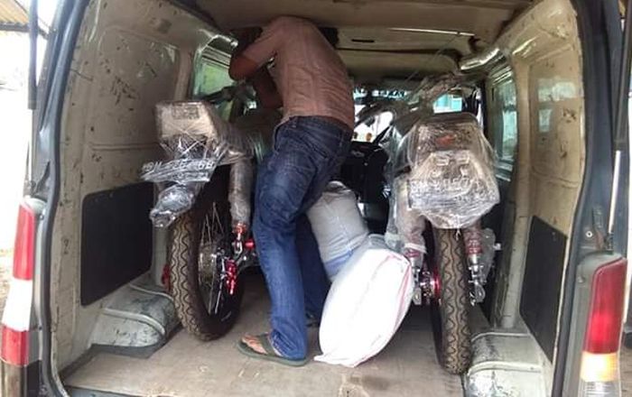 Dua Yamaha RX-King hasil modifikasi Bajay Motor siap dikirim ke pemiliknya di Riau