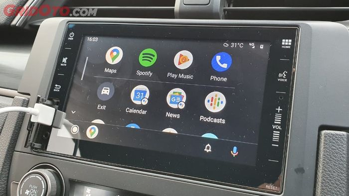 Head unit Honda Civic Hatchback RS support Android Auto