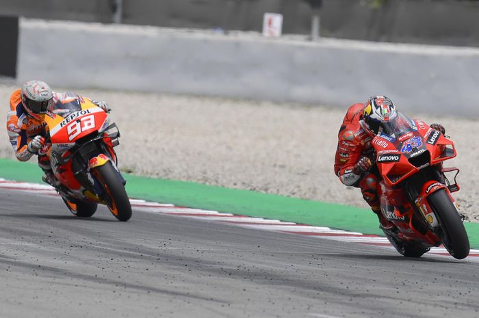Marc Marquez bongkar alasan dirinya membututi Jack Miller pada sesi kualifikasi MotoGP Catalunya 2021