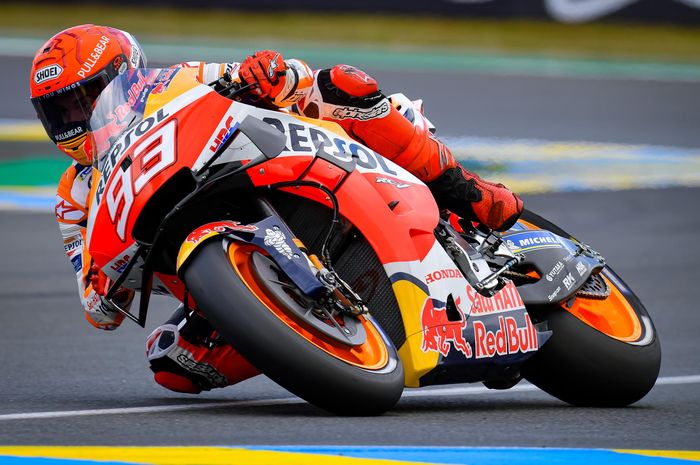 Hasil FP3 MotoGP Prancis 2021: Marc Marquez Rajai Lintasan Basah