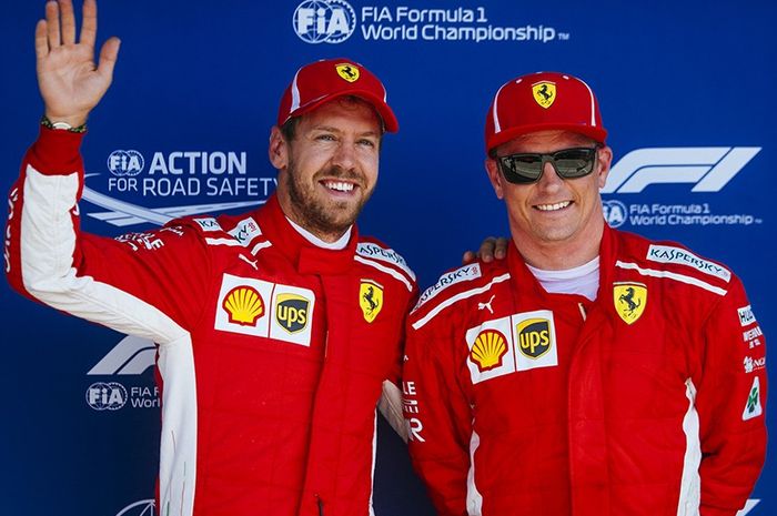 Sebastian Vettel dan Kimi Raikkonen