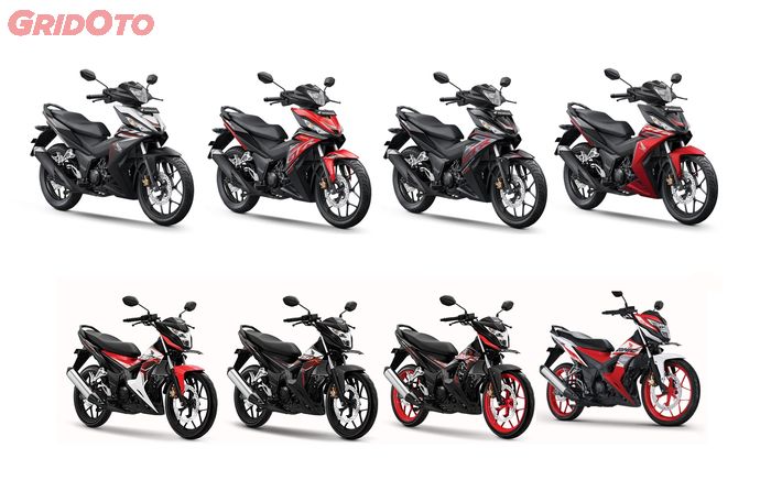 Pilihan warna Honda Supra GTR 150 dan Sonic 150R