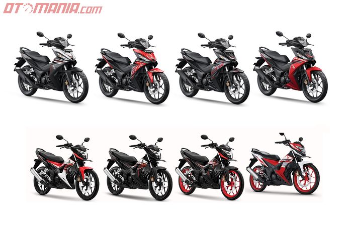 Pilihan warna Honda Supra GTR 150 dan Sonic 150R