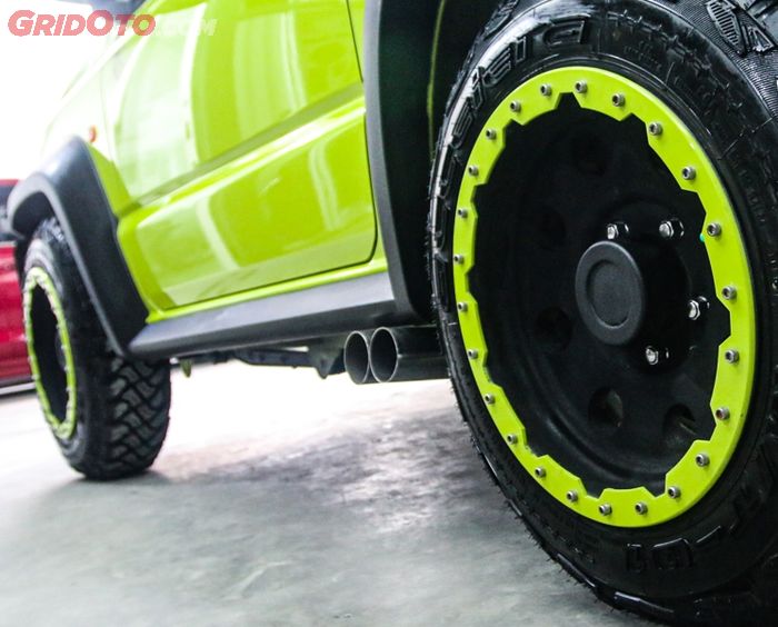 Exhaust system dibuat ke samping