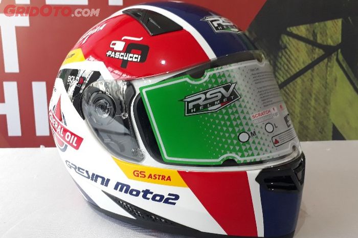 RSV Helmet produk helm asli Indonesia tapi menggunakan bendera Itali