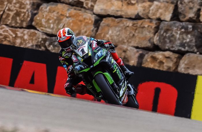 Jonathan Rea tertinggal satu detik lebih dari Alvaro Bautista pada FP1 WSBK Aragon