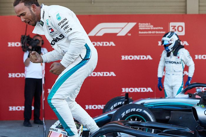 Menang di F1 Jepang, Lewis Hamilton selangkah lagi juara dunia 2018