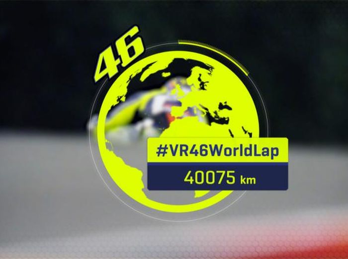 Valentino Rossi bikin rekor dengan 8.800 lap atau putaran yang setara satu putaran bumi