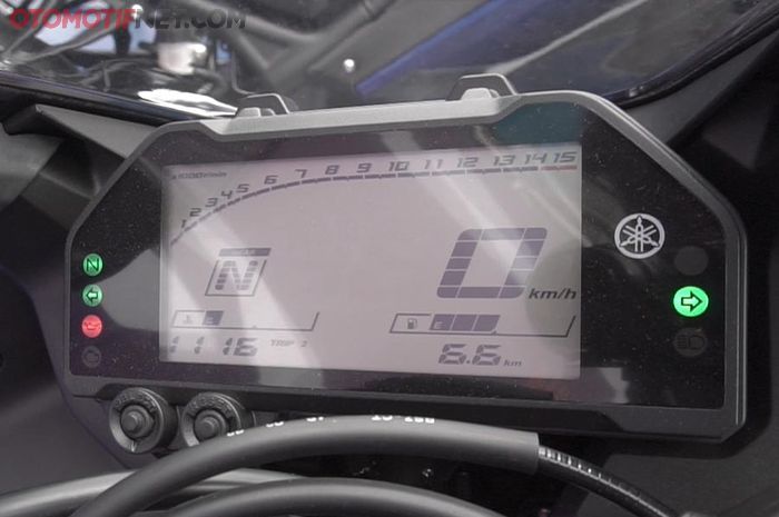 Ilustrasi. Spidometer Yamaha New R25 ala moge YZF-R1