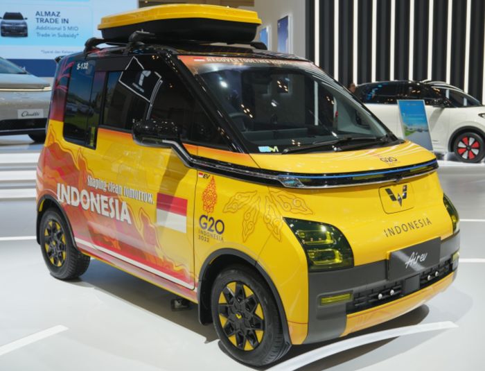 Modifikasi Air ev milik Sakura, dengan penambahan roofbox agar dapat menyimpan lebih banyak barang