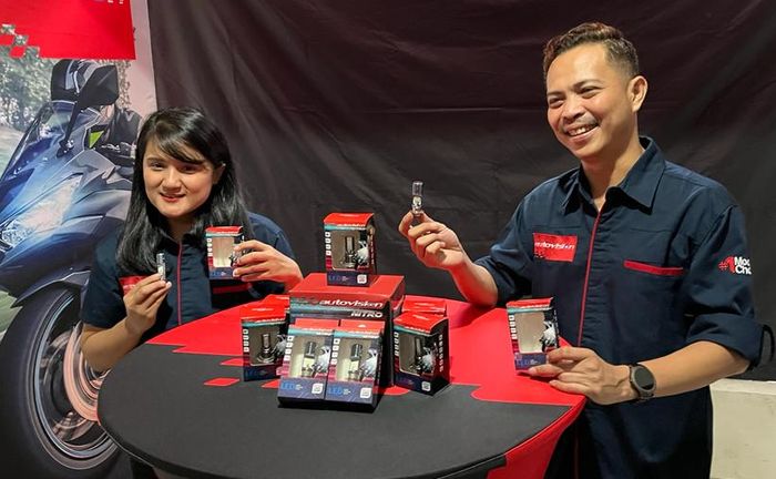 Lampu motor Autovision LED Nitro meluncur termurah Rp 55 ribu 
