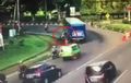 Tragis... Sopir Bus AKAP Ugal-Ugalan Senggol Motor Ojek Online Di Bogor, Penumpang Jadi Korban