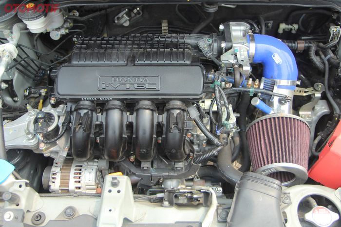 Mesin Honda Jazz RS ganti injektor, open filter dan knalpot, sudah cukup bikin ngacir!
