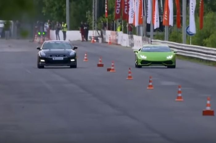 Balapan Lambo Huracan Vs Nissan GT-R