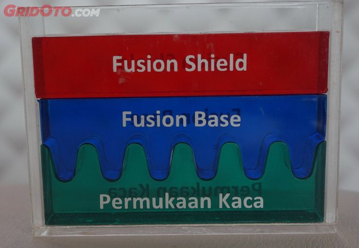 Lapisan fusion melindungi kaca