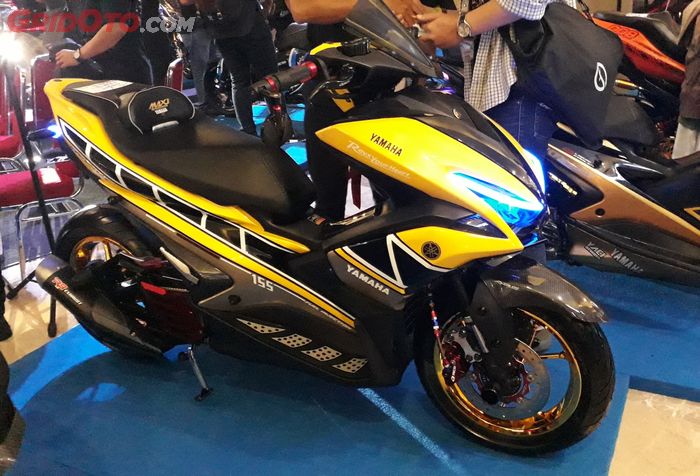 Yamaha Aerox dengan konsep racing jagoan Surabaya