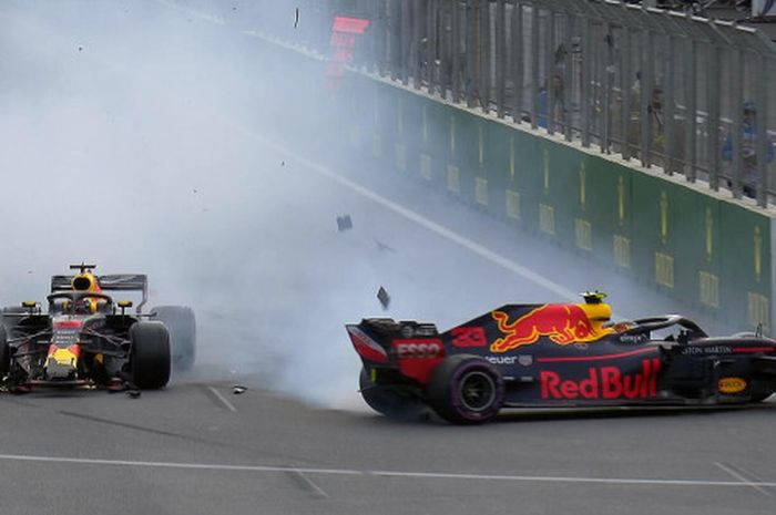 Insiden antara Daniel Ricciardo dengan Max Verstappen di Sirkuit Baku pada F1 GP Azerbaijan 2018 , M
