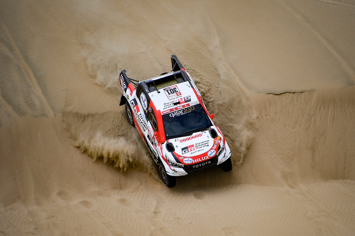 Nasser Al-Attiyah di stage 1 Reli Dakar 2019