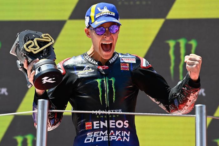 Fabio Quartararo berhasil meraih juara di MotoGP Catalunya 2022