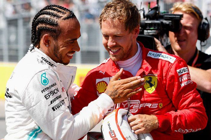 Lewis Hamilton dan Sebastian Vettel, tahun depan tukar posisi?