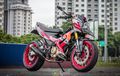 Suzuki Satria F 150 Pasang Kaki-kaki Ala Moge, Rogoh Kocek Hampir Sama Harga Motornya 