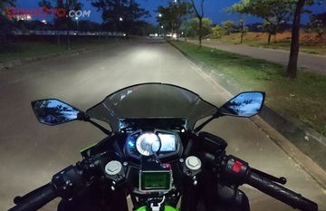 Seberapa Terang Lampu Utama All New Kawasaki Ninja 250 Pas Malam Gridoto Com