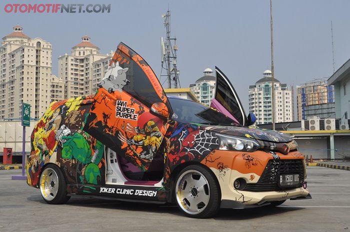 Modifikasi Toyota Grand New Veloz 1.5 M/T 2016 Dari Game Mobile Ke Superhero