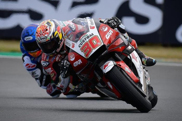 Pembalap tim LCR Honda, Takaaki Nakagami finish urutan tujuh di MotoGP Prancis 2021, Minggu (16/05).