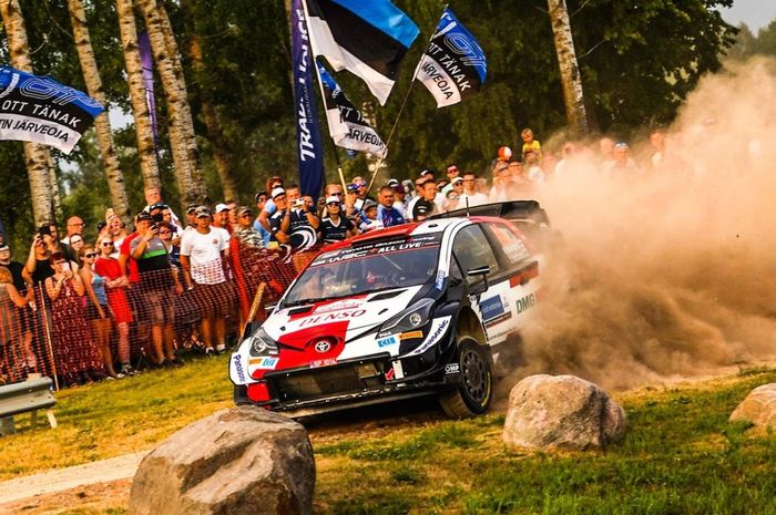 Pereli tim Toyota, Kalle Rovanpera beraksi di SS1 Reli Estonia 2021