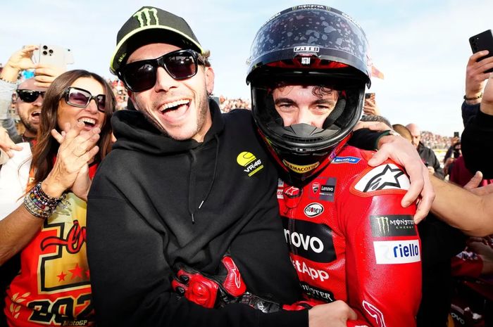 Pecco Bagnaia ungkap kata-kata Valentino Rossi yang menyelamatkan gelar MotoGP 2023