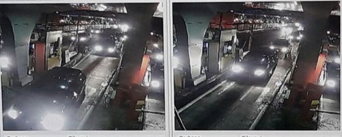 CCTV tol Cileunyi menangkap mobil pelaku