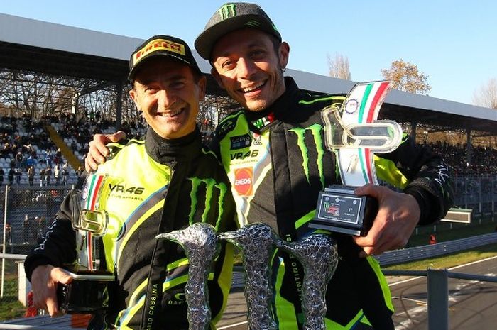 Valentino Rossi dan Carlo Cassina berhasil menjadi juara Monza Rally Show 2017