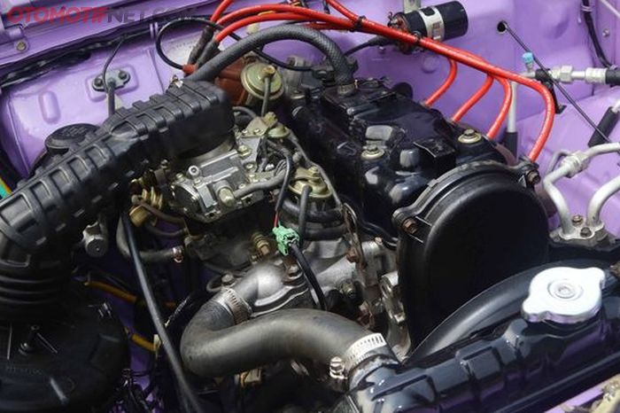 Dipasangi mesin G13A comotan Suzuki Jimny JB31 generasi awal menggantikan mesin F10A.