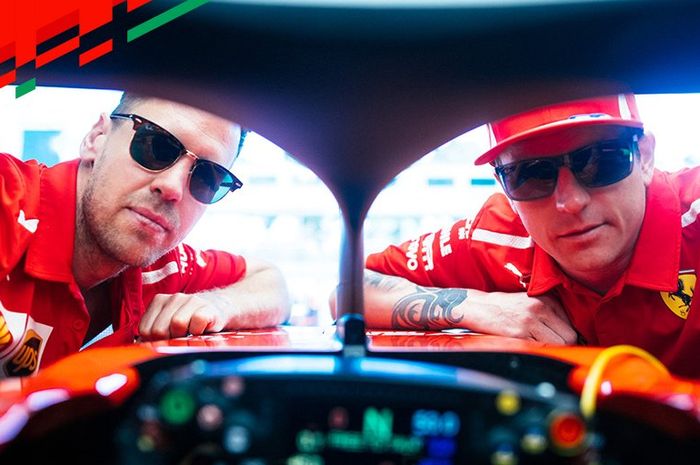Kimi Raikkonen (kanan) ingin menjalin hubungan baik dengan Sebastian Vettel (kiri) meski beda tim