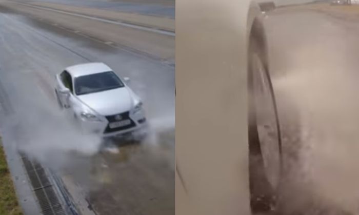 Ilustrasi Aquaplaning