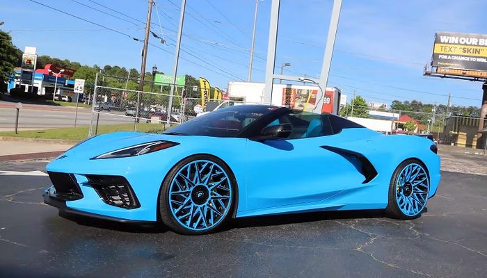 Chevrolet Corvette C8 pasang pelek Forgiato Blocco-ECLS