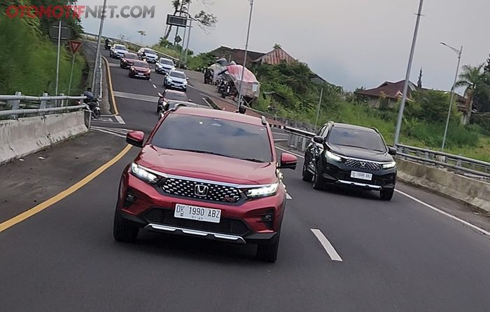 Puluhan Honda WR-V diuji awak media di sekitar Pulau Balin, Bali (20/12/2022)