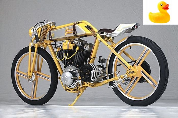 Harley-Davidson Ironhead terinspirasi mainan bebek karet