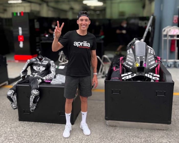 Aleix Espargaro di Sirkuit Pertamina Mandalika