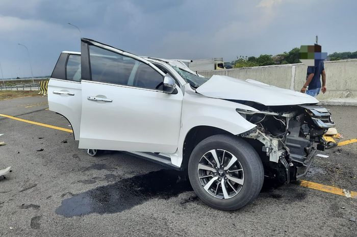 Kondisi Mitsubishi Pajero Sport yang ditumpangi Vanessa Angel beserta suami