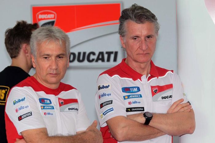 Davide Tardozzi (kiri) dan Paolo Ciabbati (kanan)